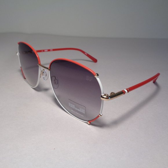 Diane von Furstenberg RYLEIGH Red New Women's Sunglasses - Picture 6 of 14